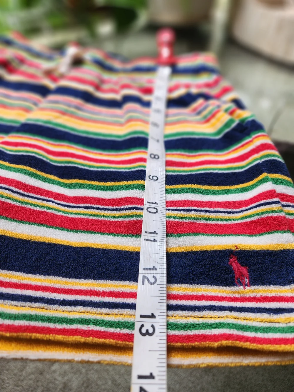 Polo Ralph Lauren M Shorts Kids 10-12 Terry Cloth Striped NWT Pony Beach Summer